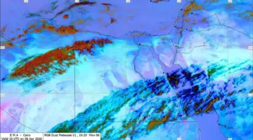 «الأرصاد» تنبه من حالة الطقس خلال الساعات المقبلة.. سقوط أمطار ورياح قوية